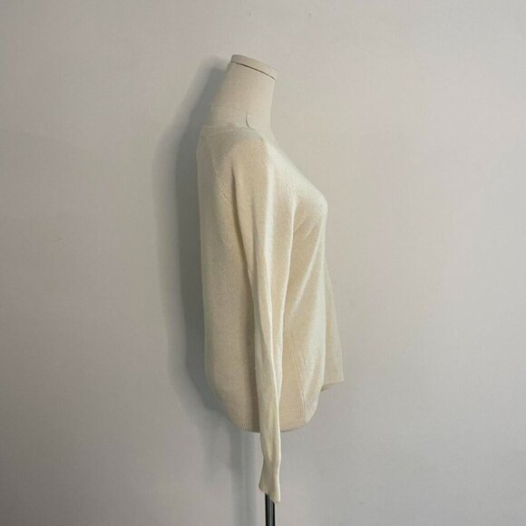 White Warren 100% Cashmere Sweater | Cream | Womens Size XS - Picture 2 of 5